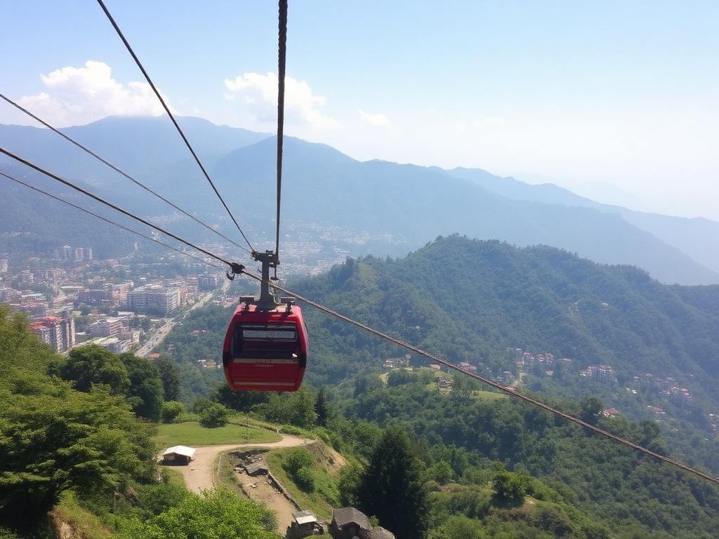 Gangtok city nestled in the hills