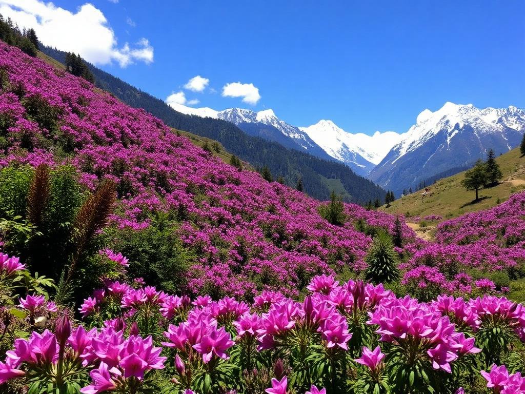Lachung valley in North Sikkim